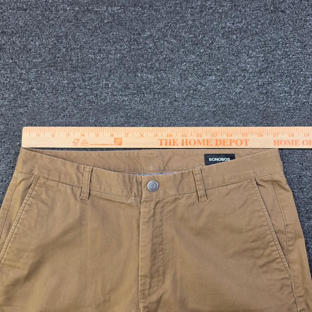 Bonobos Stretch Washed Chinos Tan Brown Mens 34x30 Tailored Fit Casual Golf Pant - Picture 6 of 13